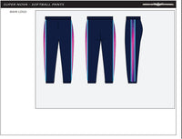 SUPER NOVAS -WOMENS HIGH RISE FULL LENGTH SOFTBALL PANT